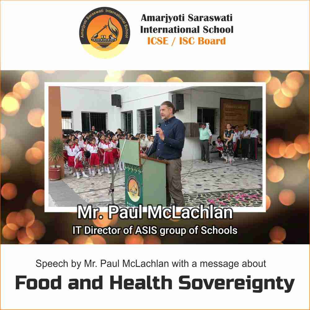 Food and Health Sovereignty | Speech by Mr. Paul McLachlan