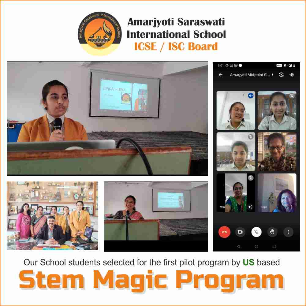 Our School students selected for the first pilot program by US based Stem Magic Program